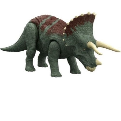 Jurassic World Dominion Roar Strikers Rajasaurus Figure with Roar & Chomp for Kids