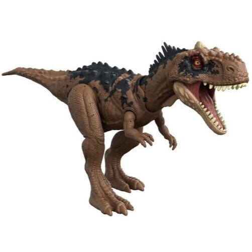Jurassic World Dominion Roar Strikers Rajasaurus Figure with Roar & Chomp for Kids