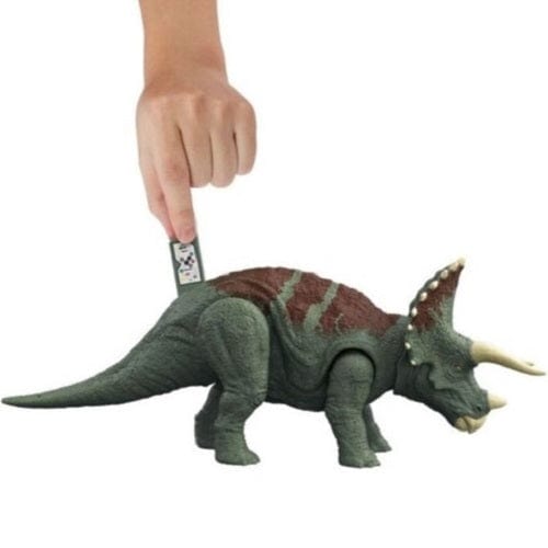 Jurassic World Dominion Roar Strikers Rajasaurus Figure with Roar & Chomp for Kids