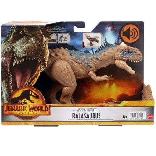 Jurassic World Dominion Roar Strikers Rajasaurus Figure with Roar & Chomp for Kids