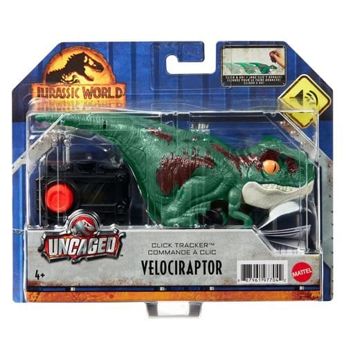 Jurassic World Dominion Velociraptor Click Tracker Toy for Kids 6-8