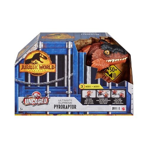 Jurassic World Ultimate Pyroraptor Toy with Interactive Features for Kids