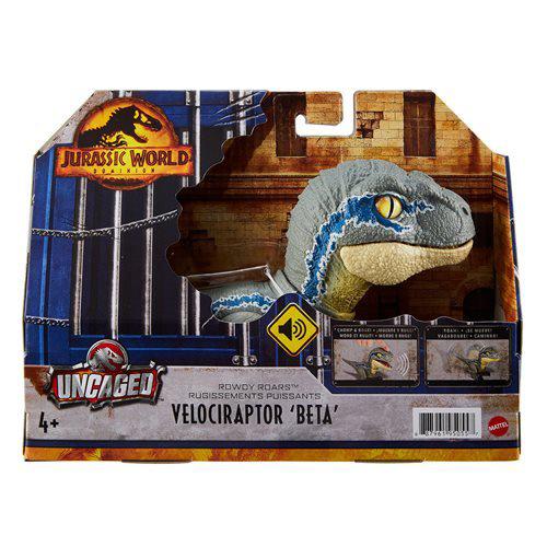 Jurassic World Uncaged Rowdy Roars Atrociraptor Toy for Kids 4+
