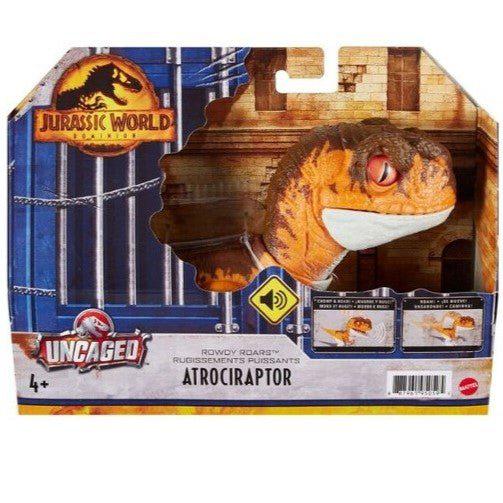 Jurassic World Uncaged Rowdy Roars Atrociraptor Toy for Kids 4+