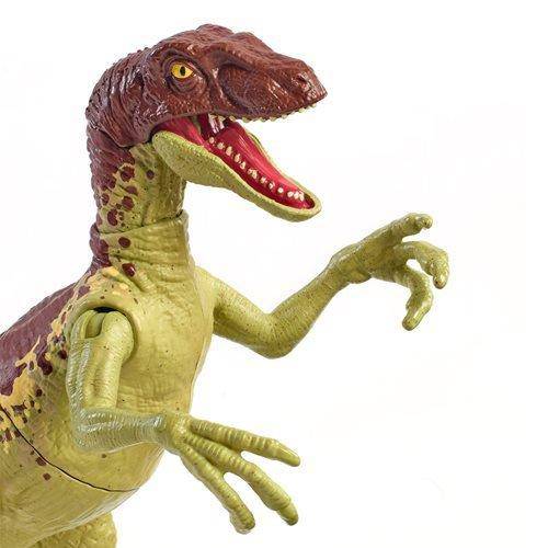 Jurassic World Velociraptor Action Figure with Body Slashing Strike for Kids