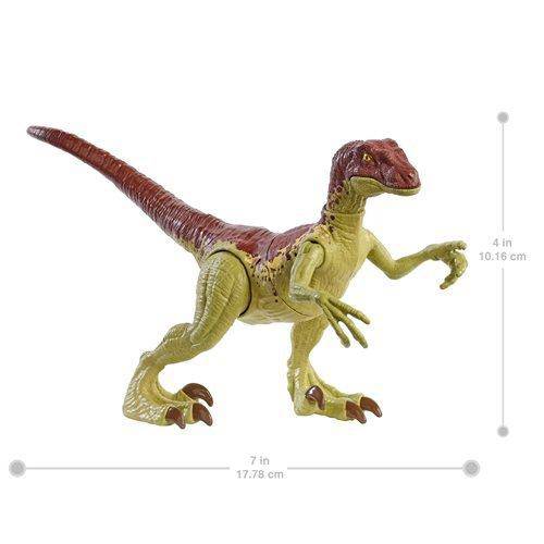 Jurassic World Velociraptor Action Figure with Body Slashing Strike for Kids