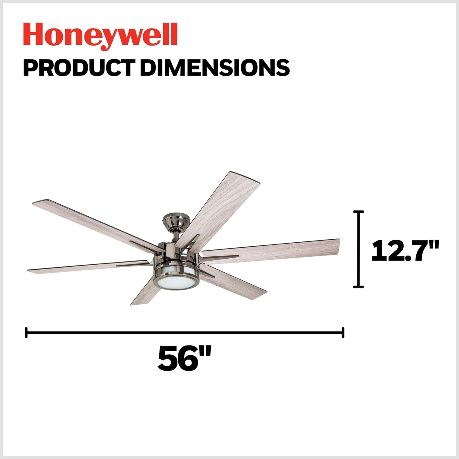 Kaliza 56 Inch Gunmetal Indoor Smart Ceiling Fan LED Remote