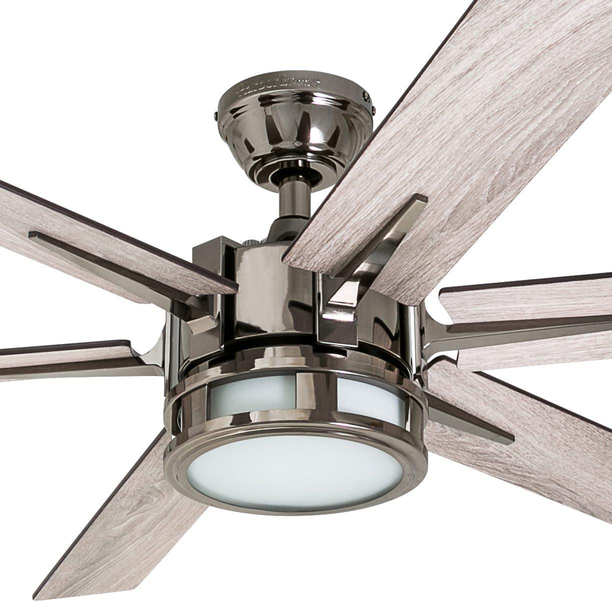 Kaliza 56 Inch Gunmetal Indoor Smart Ceiling Fan LED Remote