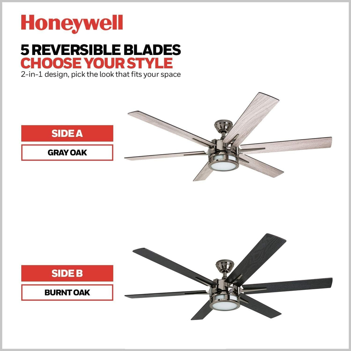 Kaliza 56 Inch Gunmetal Indoor Smart Ceiling Fan LED Remote