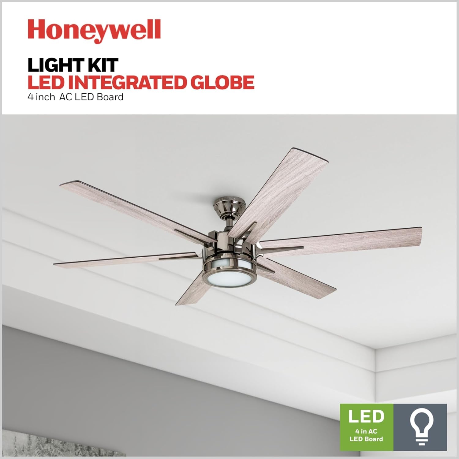 Kaliza 56 Inch Gunmetal Indoor Smart Ceiling Fan LED Remote
