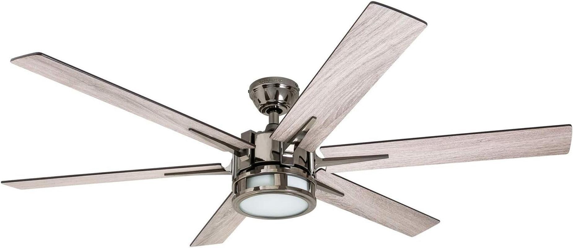 Kaliza 56 Inch Gunmetal Indoor Smart Ceiling Fan LED Remote