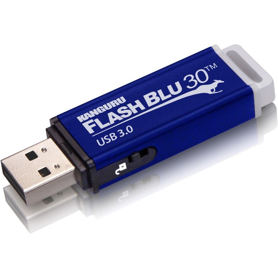 Kanguru FlashBlu30 with Physical Write Protect Switch SuperSpeed USB3.0 Flash Drive ALK-FB30-32G