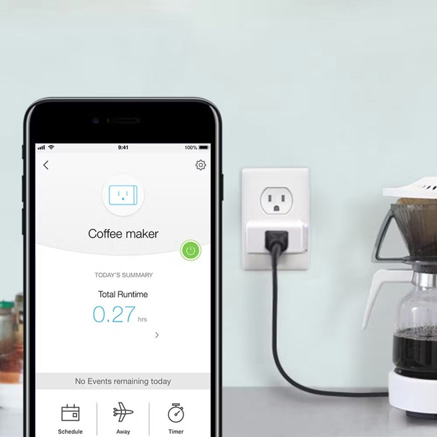Kasa Smart Wi-Fi Plug Lite - 1 x 3-prong Plug - 120 V AC / 15 A 230 V AC - Alexa Google As