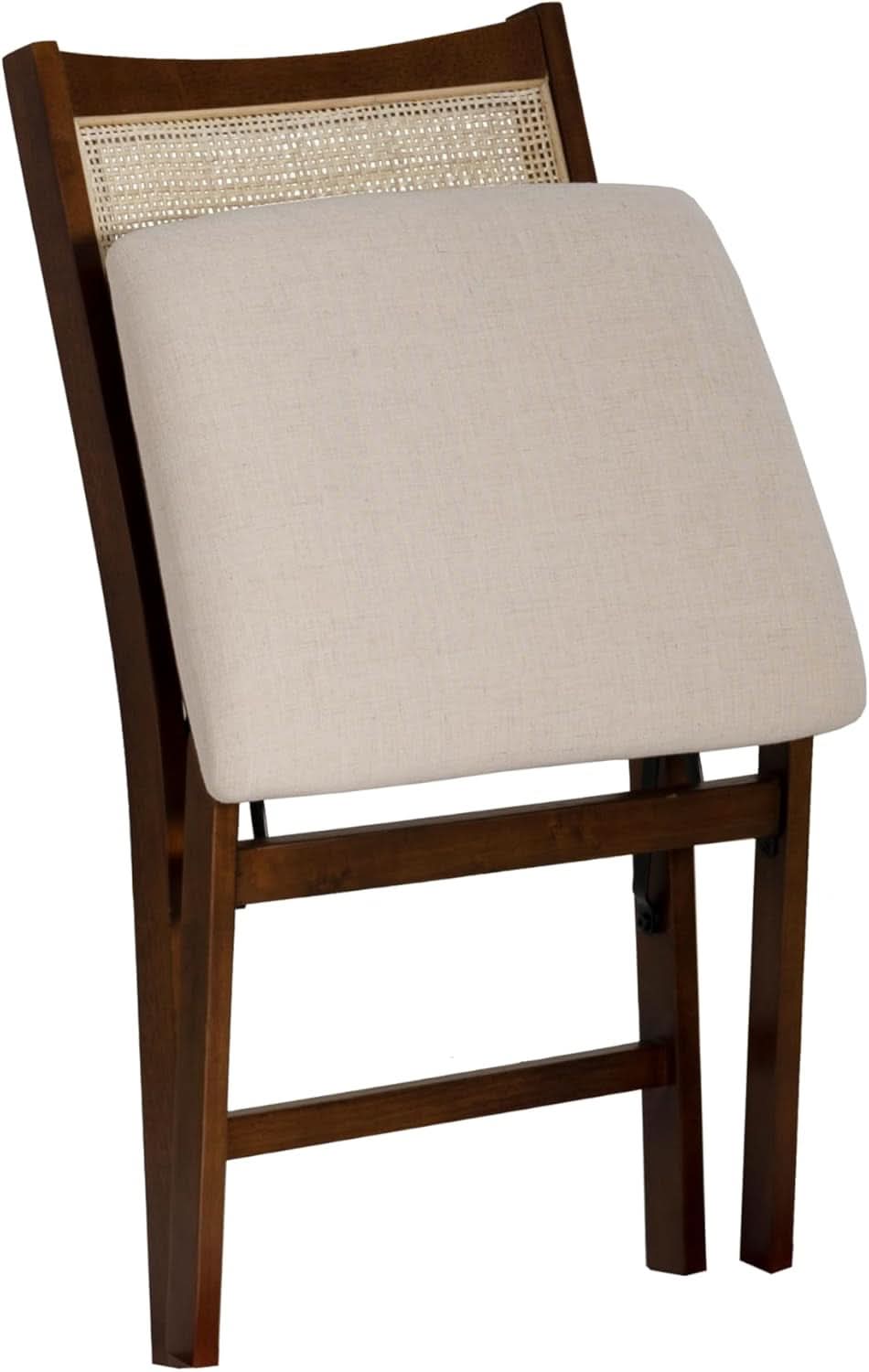 Kasi Brown Natural Rattan Cane Foldable Dining Side Chair