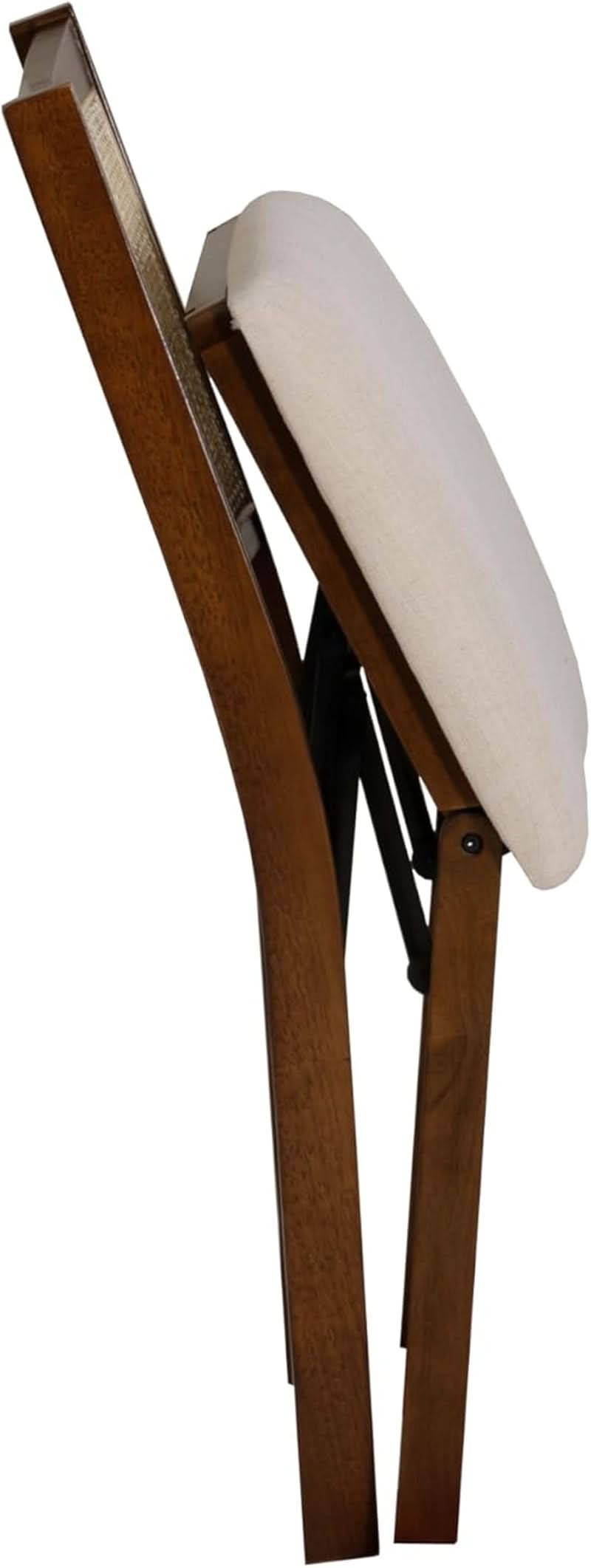 Kasi Brown Natural Rattan Cane Foldable Dining Side Chair