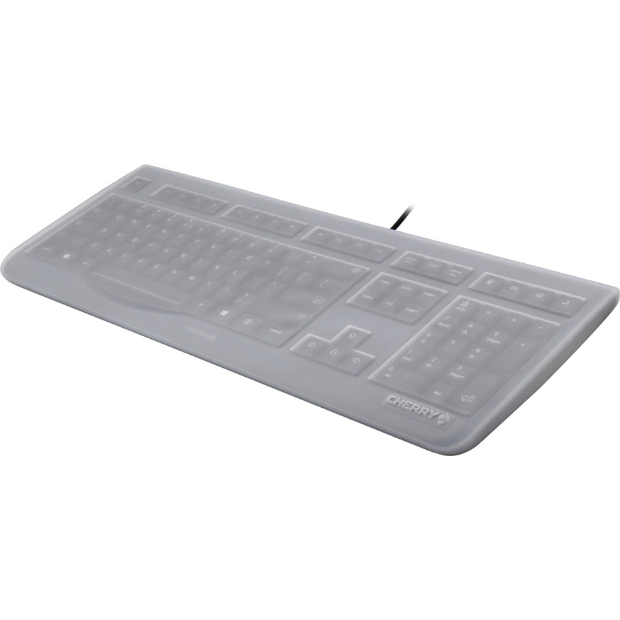 Kc 1000 Blk Wired Kb W/Cover,Cleanable Cover 4 Hot Keys Quiet