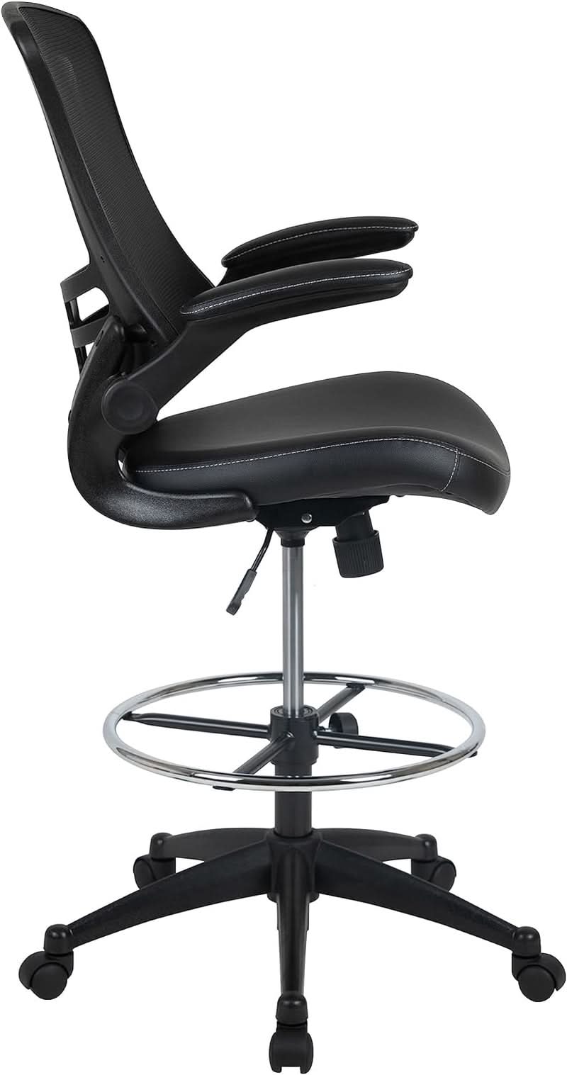 Kelista Mid Back Swivel Ergonomic Office Chair Black