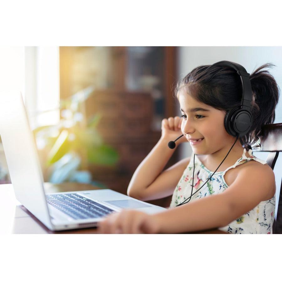 Kensington Classic Headset with Mic and Volume Control - 40mm Drivers Stereo Sound | Kensington K33597WW