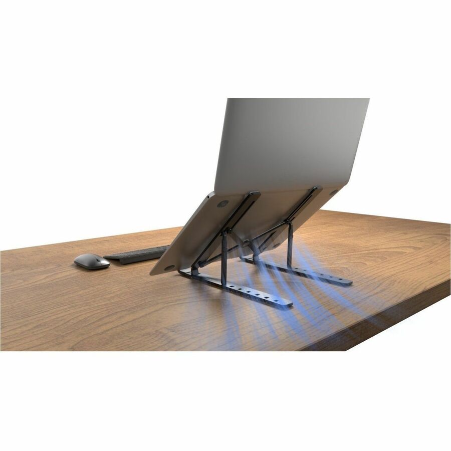 Kensington Collapsible Aluminum Laptop Riser - Up to 16" Screen Support - 11.02 lb Load