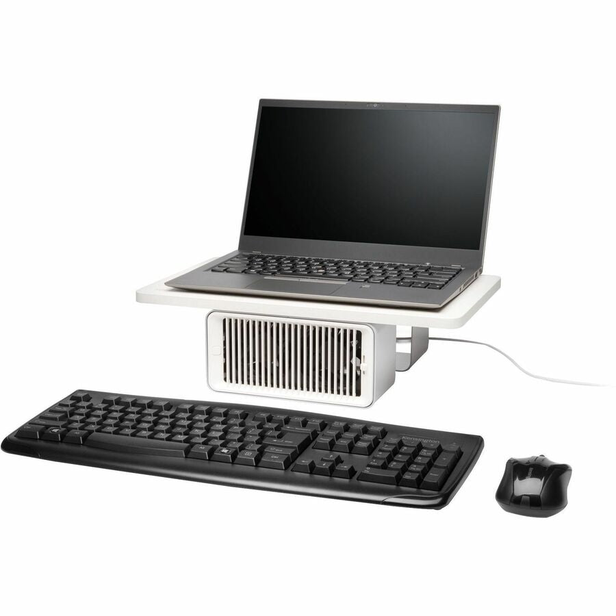 Kensington Coolview™ Wellness Monitor Stand With Desk Fan