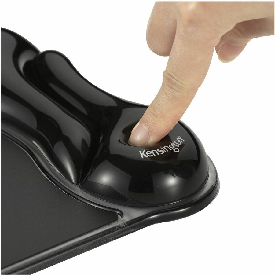 Kensington DuO Gel Wave Mouse Pad & Wrist Rest - 13.10" x 1.30" x 9.30" Dimension -