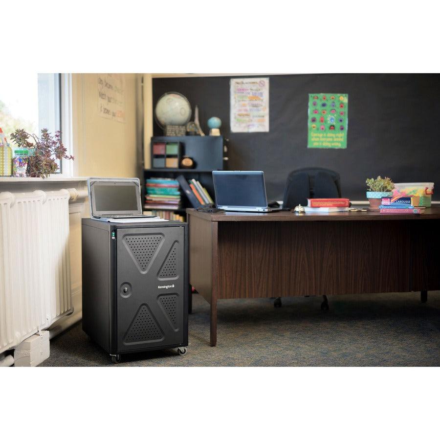Kensington K64415Na Portable Device Management Cart/Cabinet Portable Device Management Cabinet Black