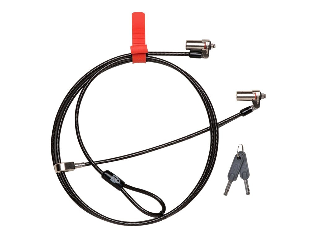 Kensington MicroSaver DS Keyed Twin Laptop Lock - Notebook locking cable
