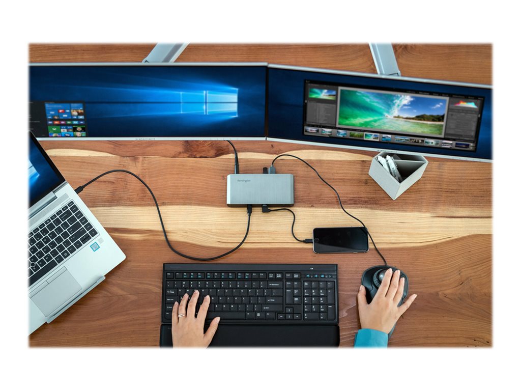 Kensington Orbit with Scroll Ring - Trackball - right and left-handed - optical - wired - USB - space gray