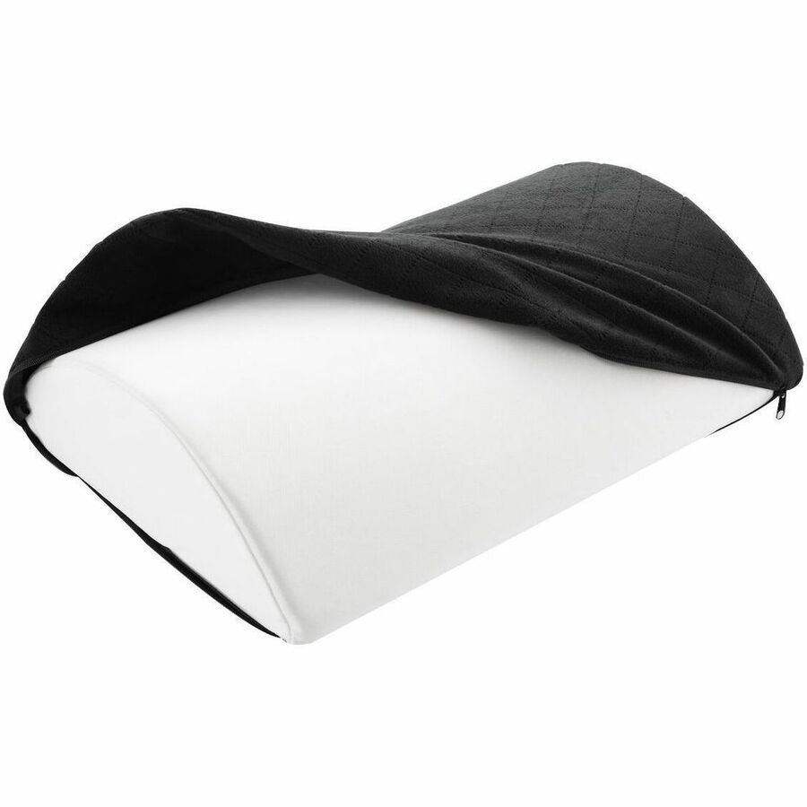 Kensington Premium Comfort Soft Footrest - Black - High Density Foam (HDF), Polyester