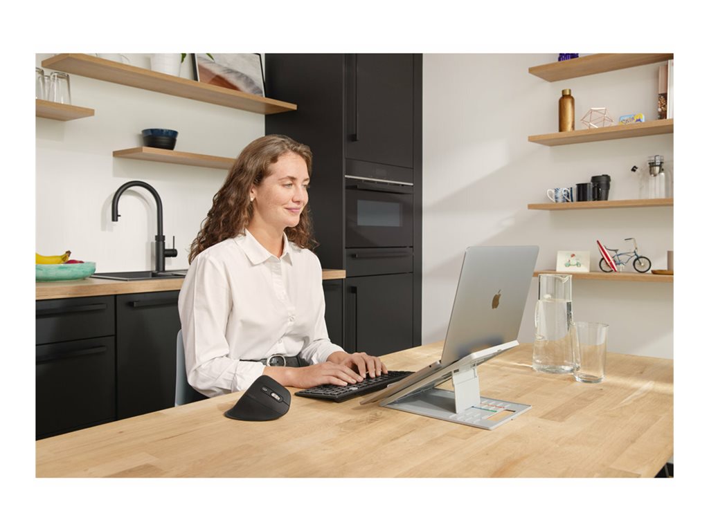 Kensington Pro Fit Ergo MY630 EQ - Vertical mouse - ergonomic - rechargeable - 5 buttons - wireless - 2.4 GHz, Bluetooth - USB K72484NA