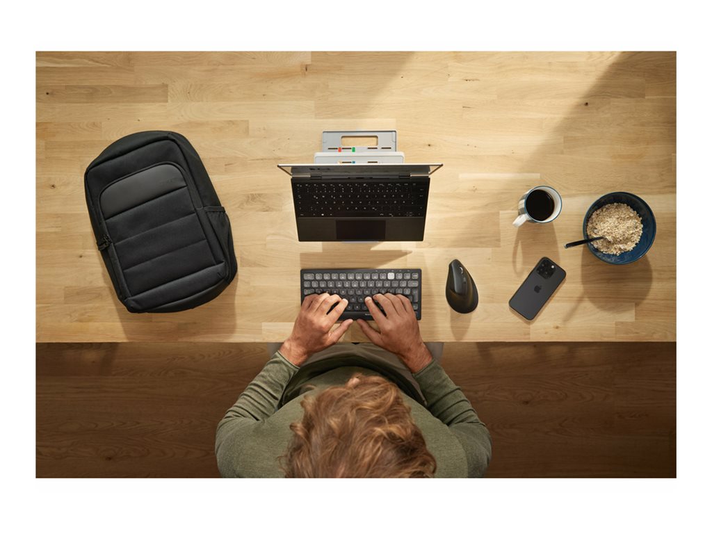 Kensington Pro Fit Ergo MY630 EQ - Vertical mouse - ergonomic - rechargeable - 5 buttons - wireless - 2.4 GHz, Bluetooth - USB K72484NA