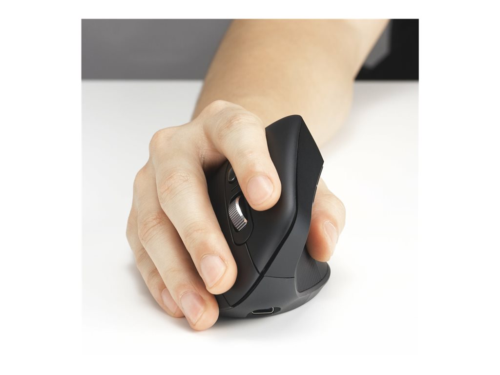 Kensington Pro Fit Ergo MY630 EQ - Vertical mouse - ergonomic - rechargeable - 5 buttons - wireless - 2.4 GHz, Bluetooth - USB K72484NA