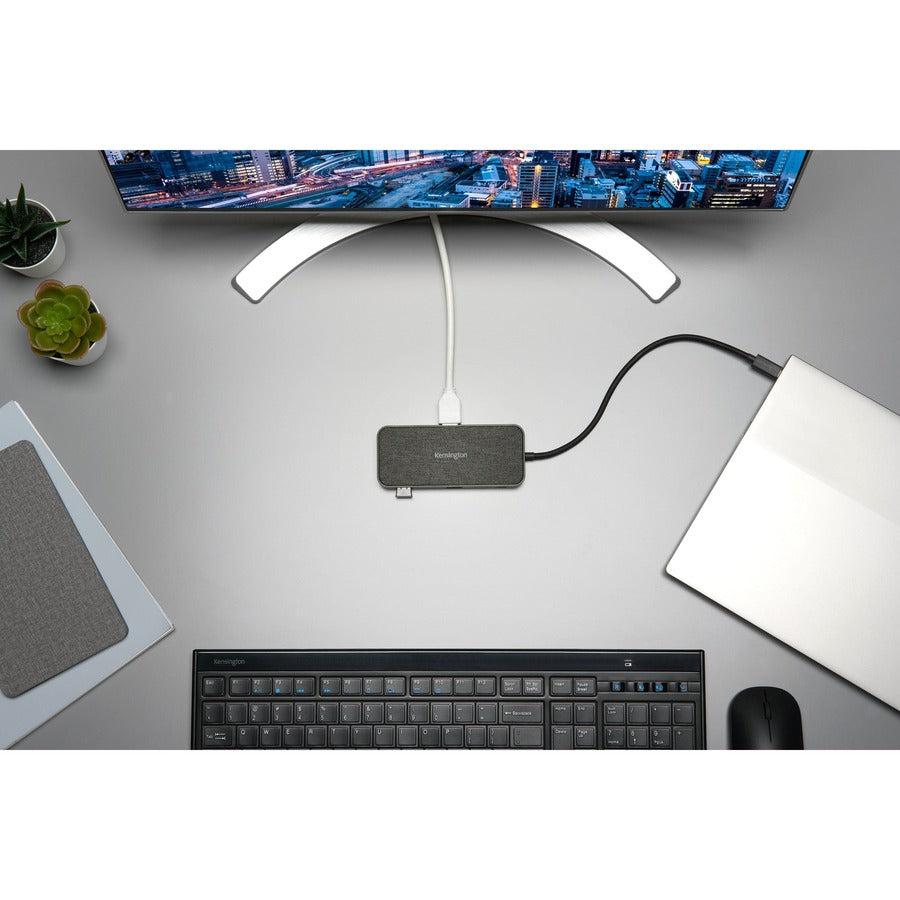 Kensington Sd1650P Usb-C® Single 4K Portable Docking Station With 100W Power Pass-Through