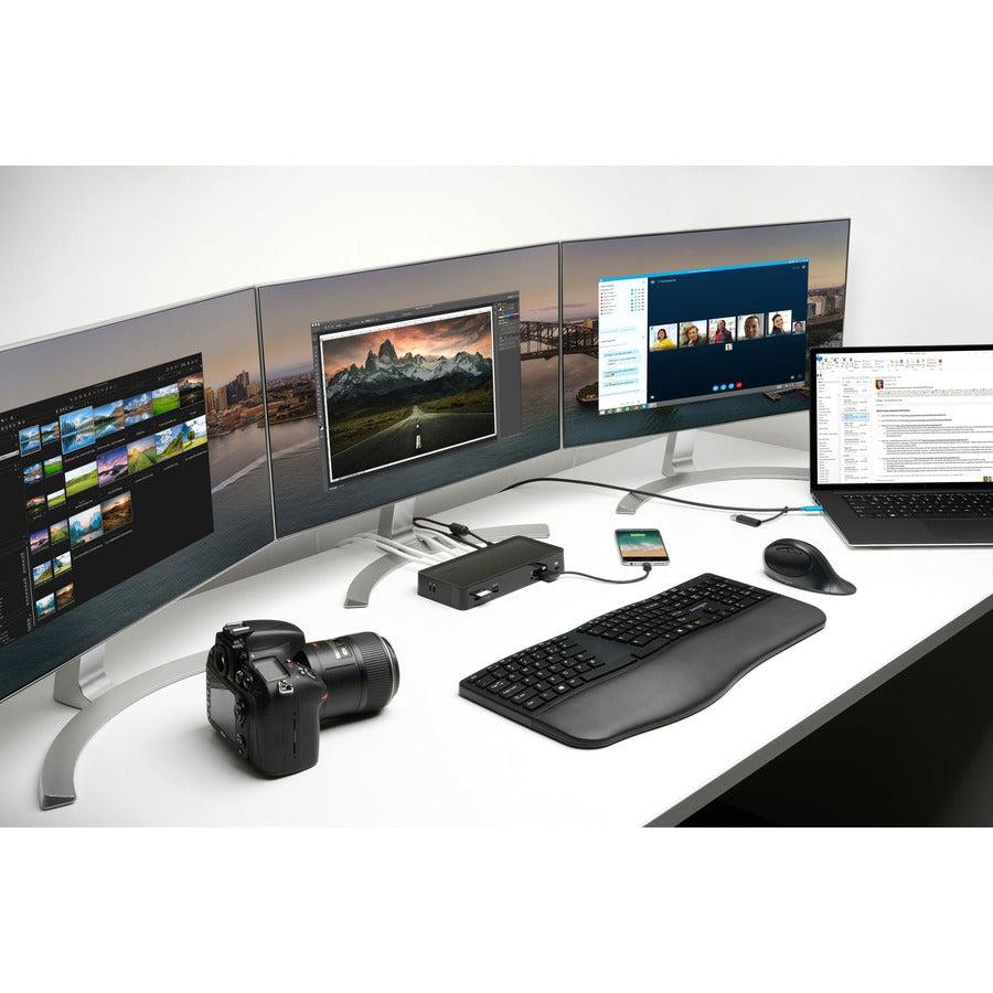 Kensington Sd4900P Usb-C And Usb-A 10Gbps Triple 4K Hybrid Dock - 60W Pd - Dp & Hdmi - Win/Mac/Chrome