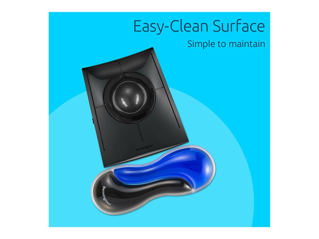 Kensington Slim Duo - Mouse/trackball wrist rest - gel - blue K62439NA