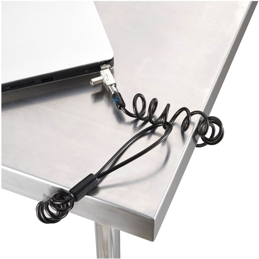Kensington Slim N17 2.0 Portable Keyed Laptop Lock For Wedge-Shaped Slots