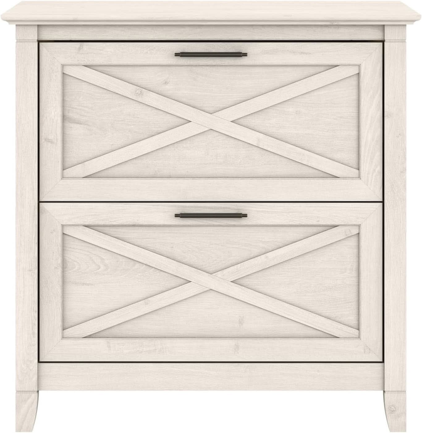 Key West 2 Drawer Lateral File Cabinet Linen White Oak