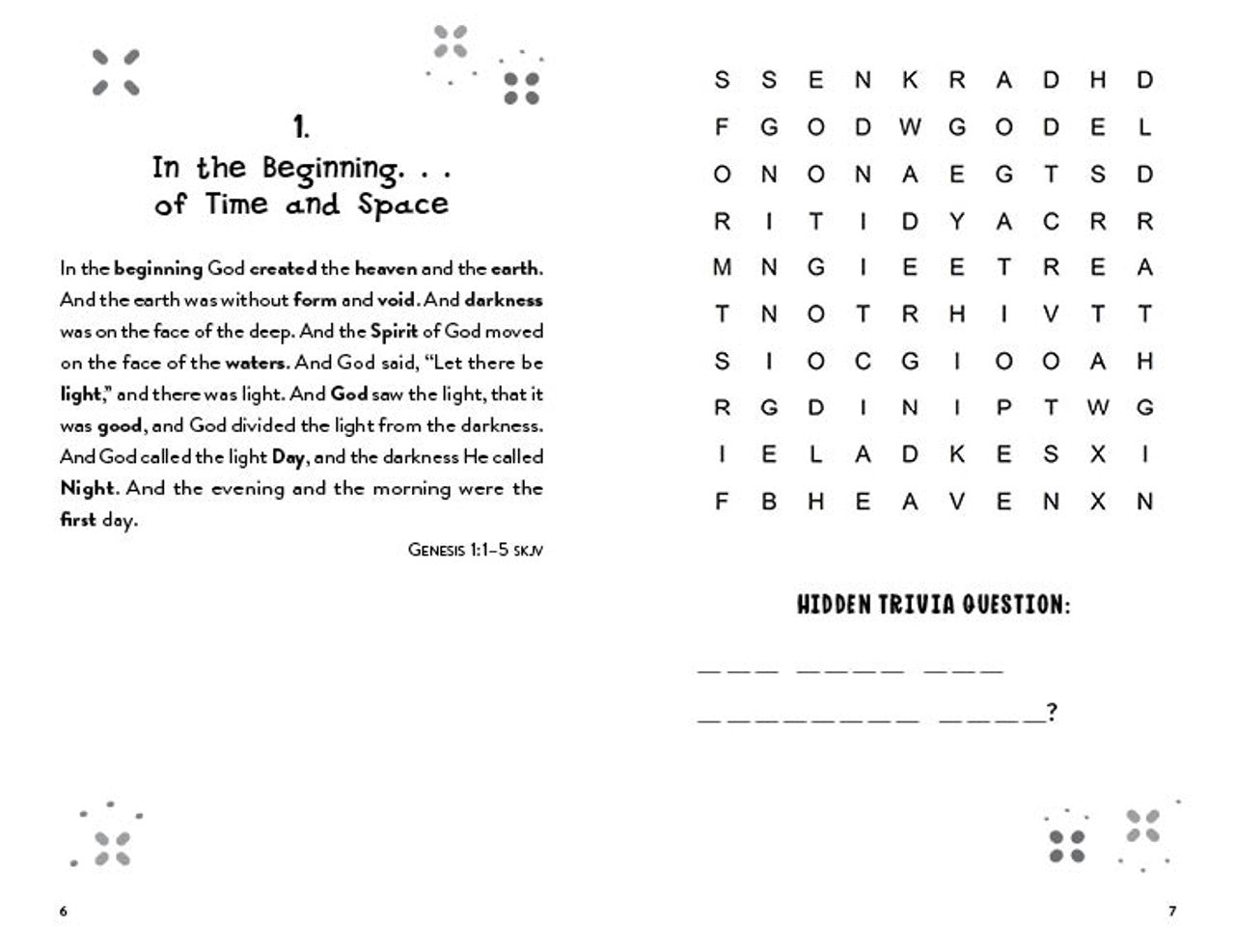 Kids' Hidden Trivia Bible Word Searches