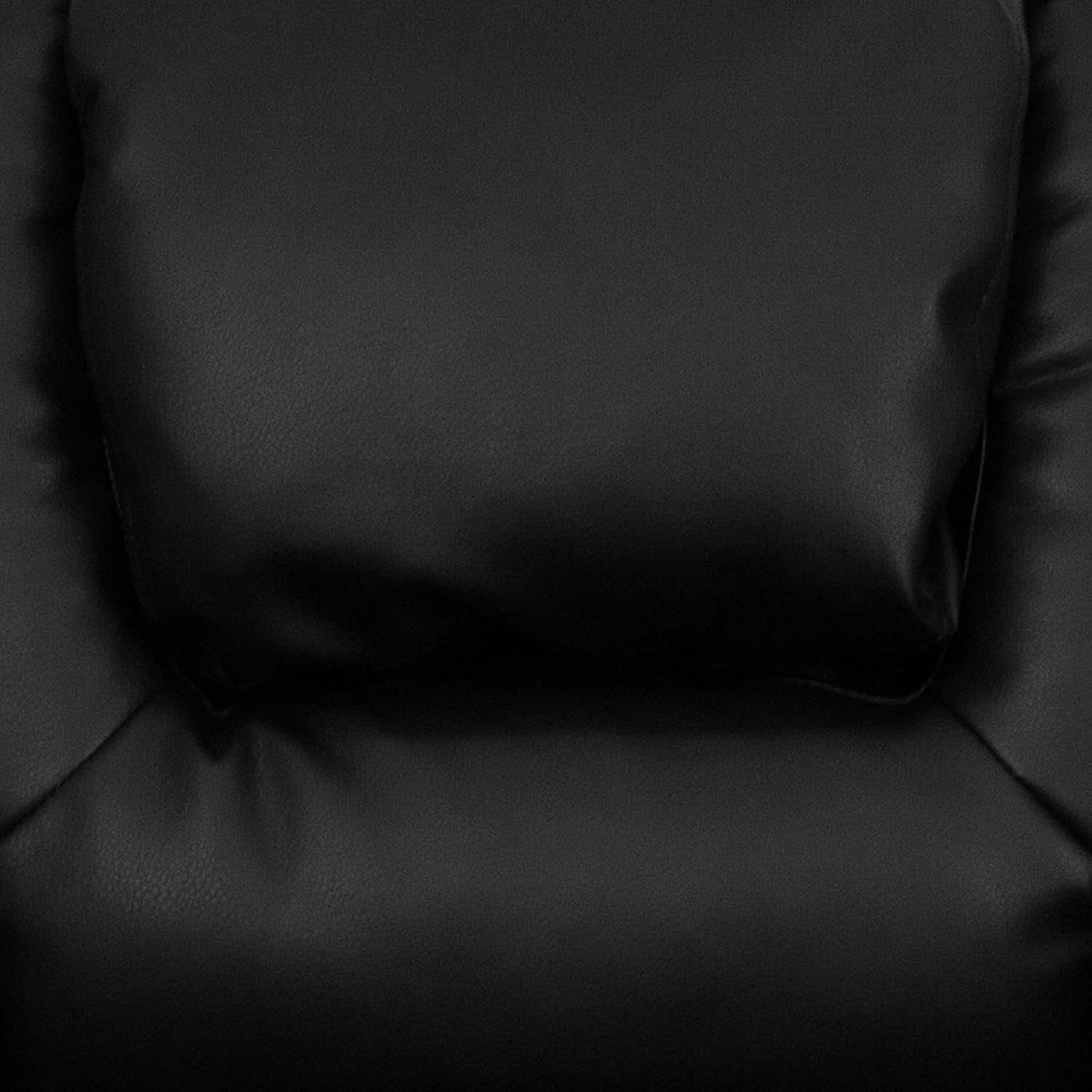 Kids Leathersoft Recliner With Cup Holder And Safety Recline Black