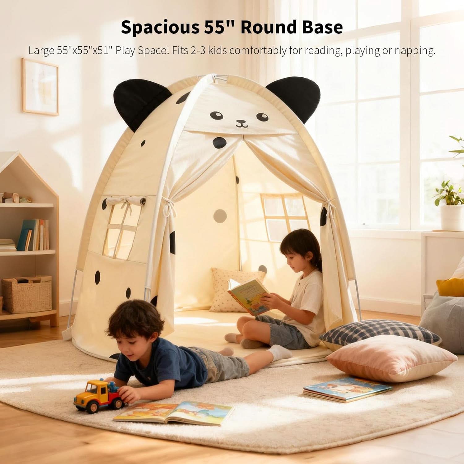 Kids Play Tent 55Inch Peach Premium Quality Indoors