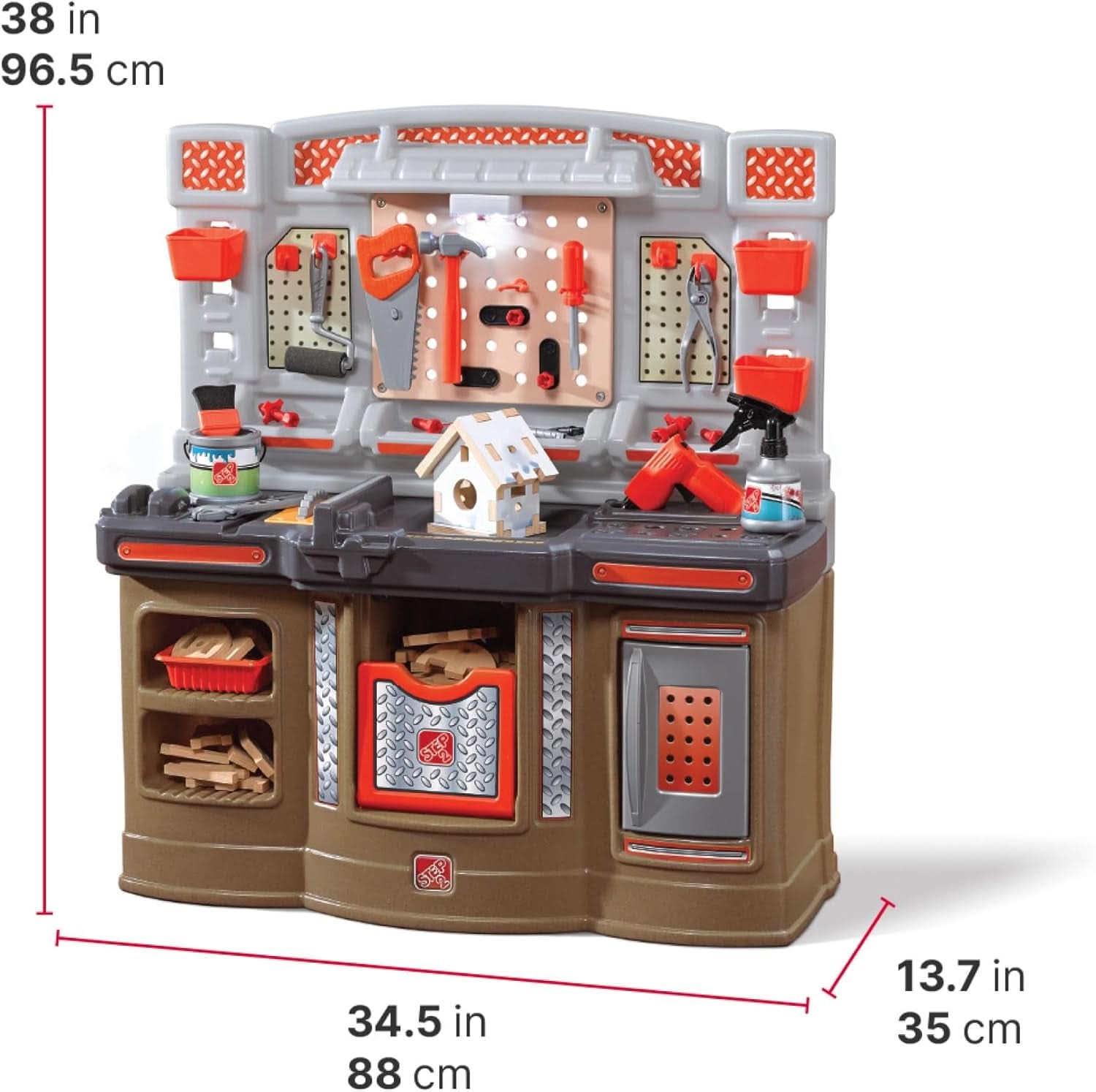 Kids Tool Workshop Bench With Durable Polypropylene