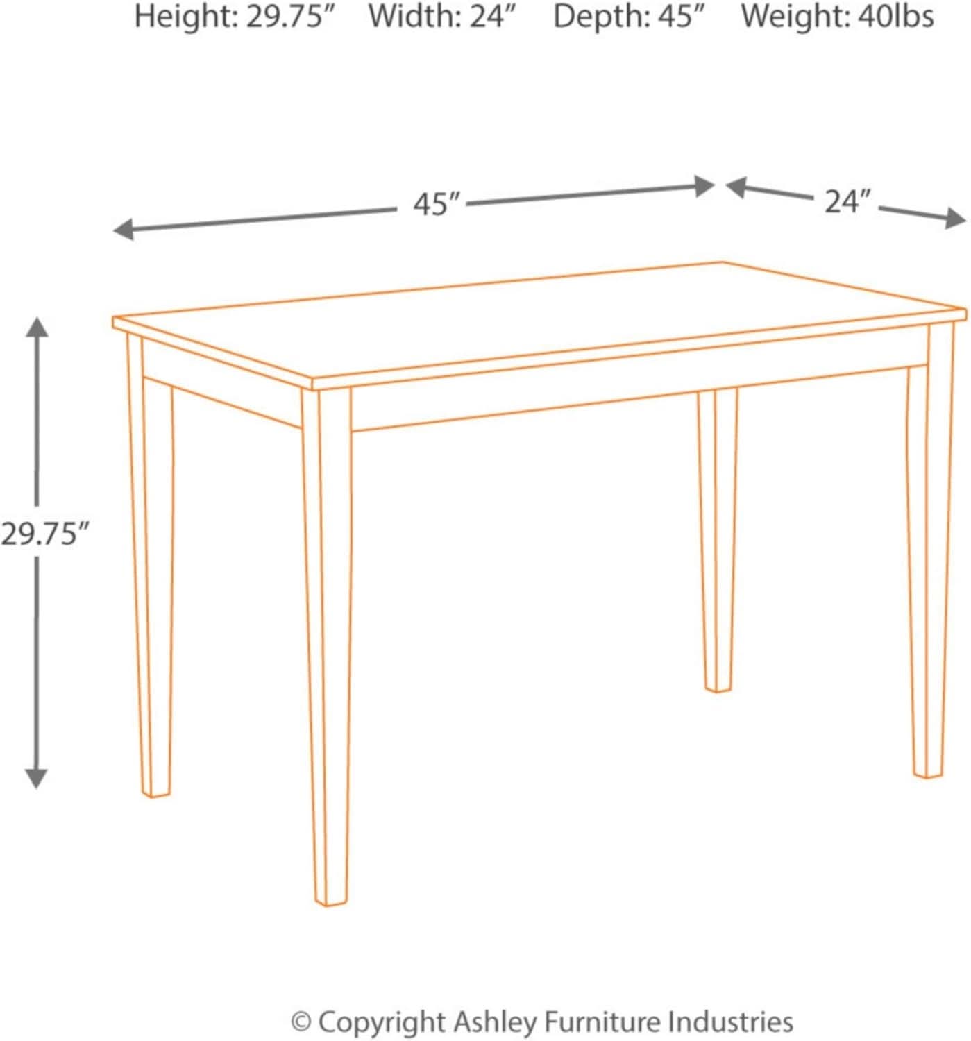 Kimonte Black Dining Room Table Rectangular Contemporary