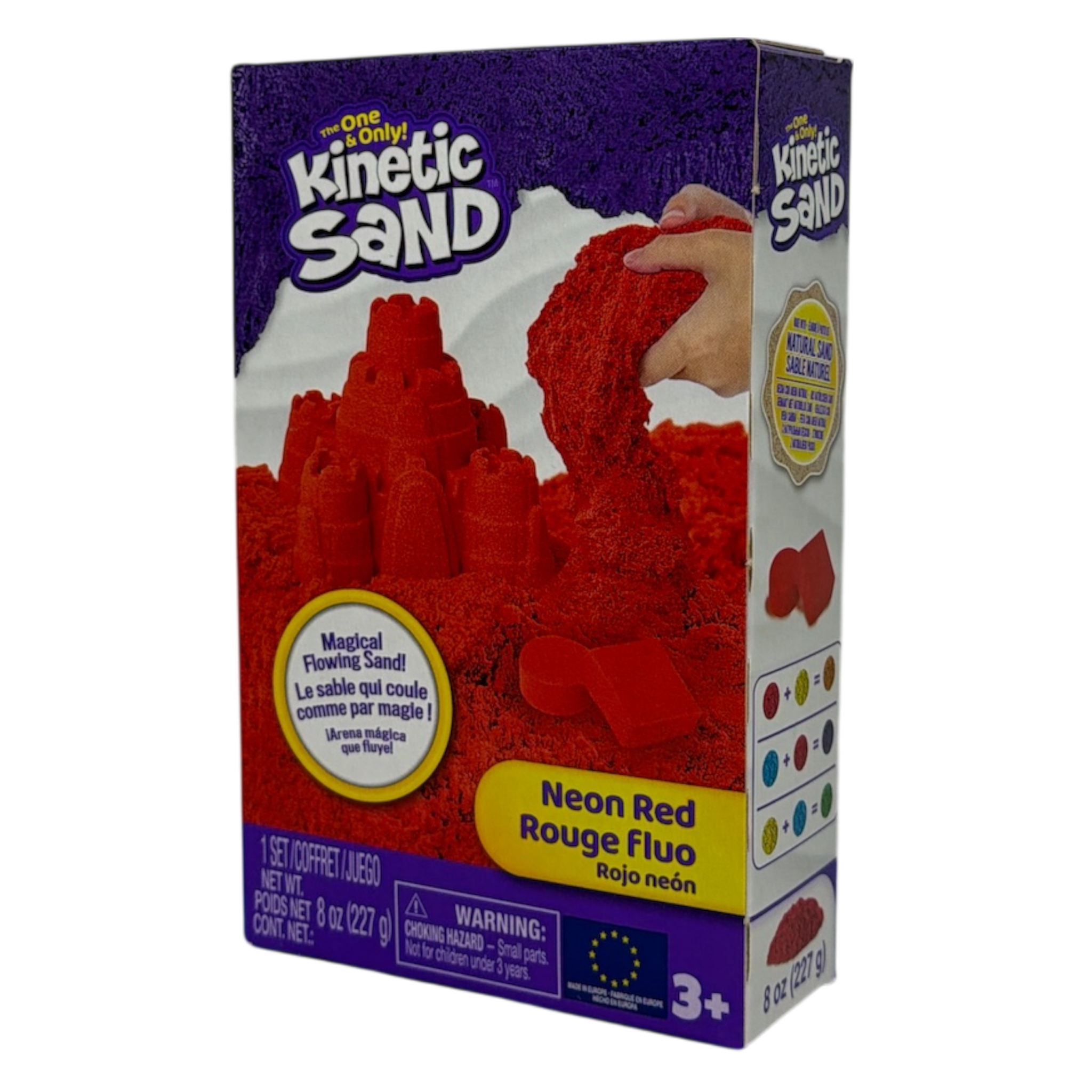 Kinetic Sand - 8 oz Neon Sand Box - Red