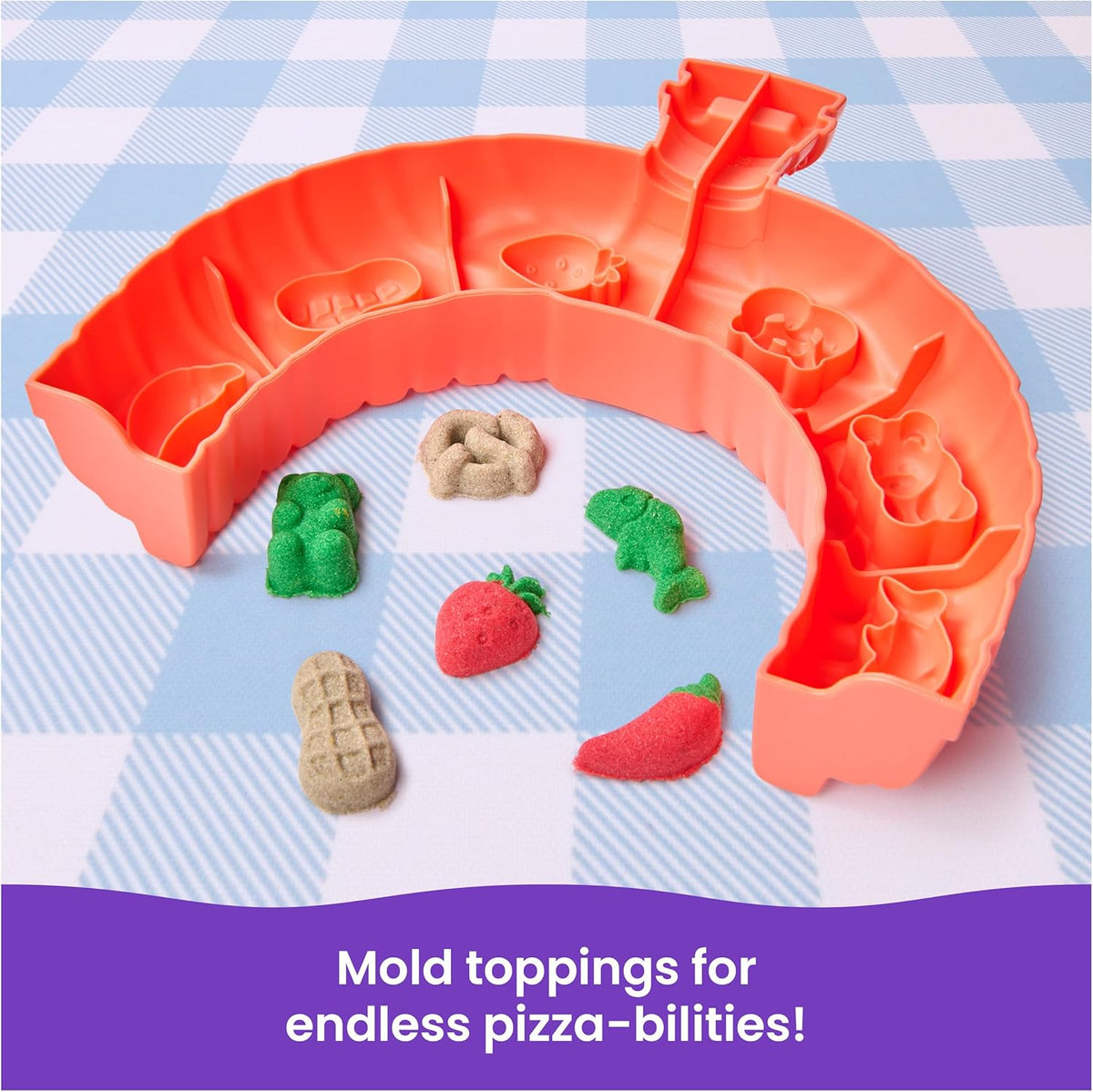 Kinetic Sand Squish Pizza