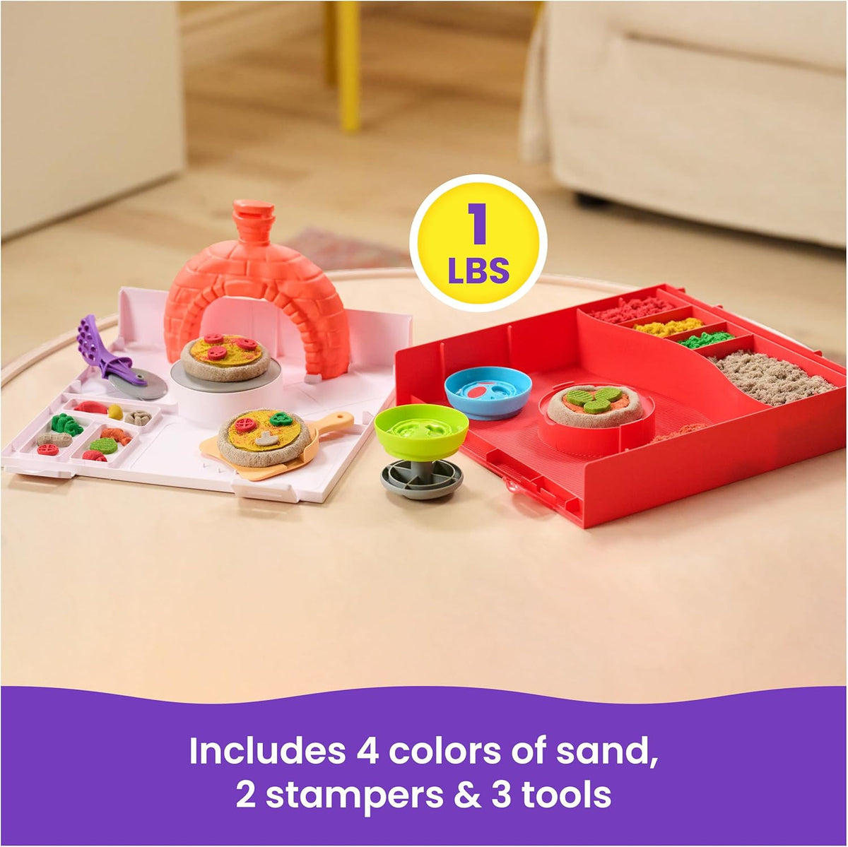 Kinetic Sand Squish Pizza