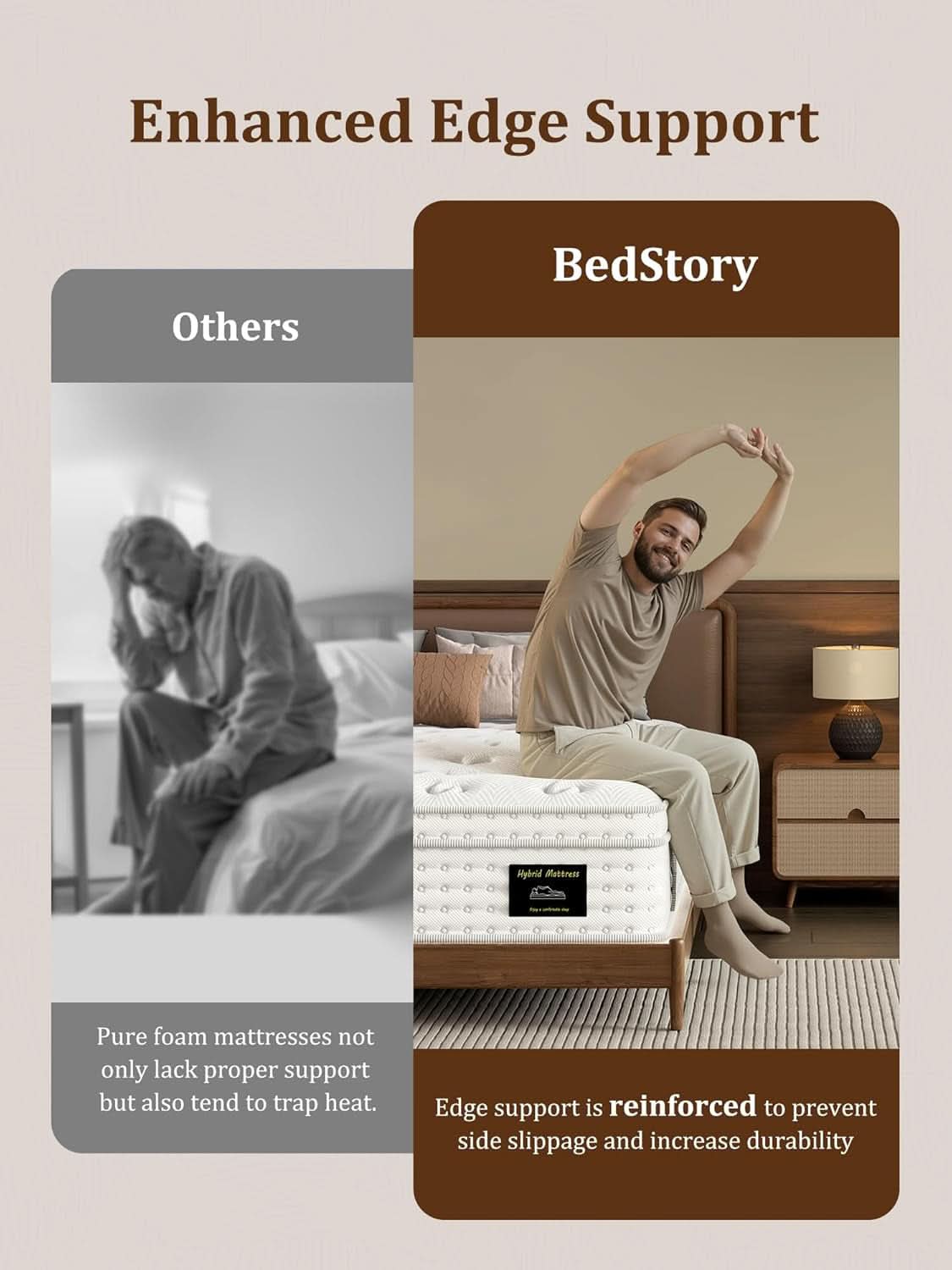 King Hybrid Mattress Super Premium Cooling Memory Foam