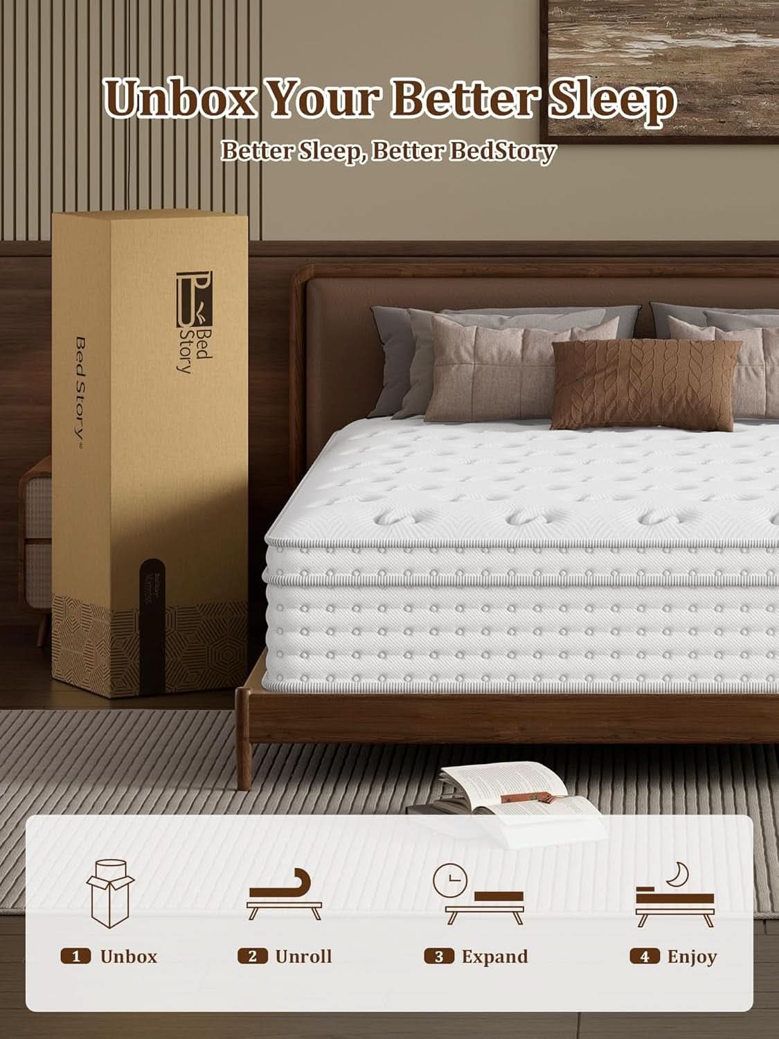 King Hybrid Mattress Super Premium Cooling Memory Foam
