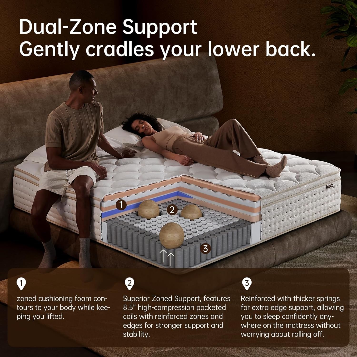 King Size 12-Inch Orthopedic-Grade Memory-Foam Mattress