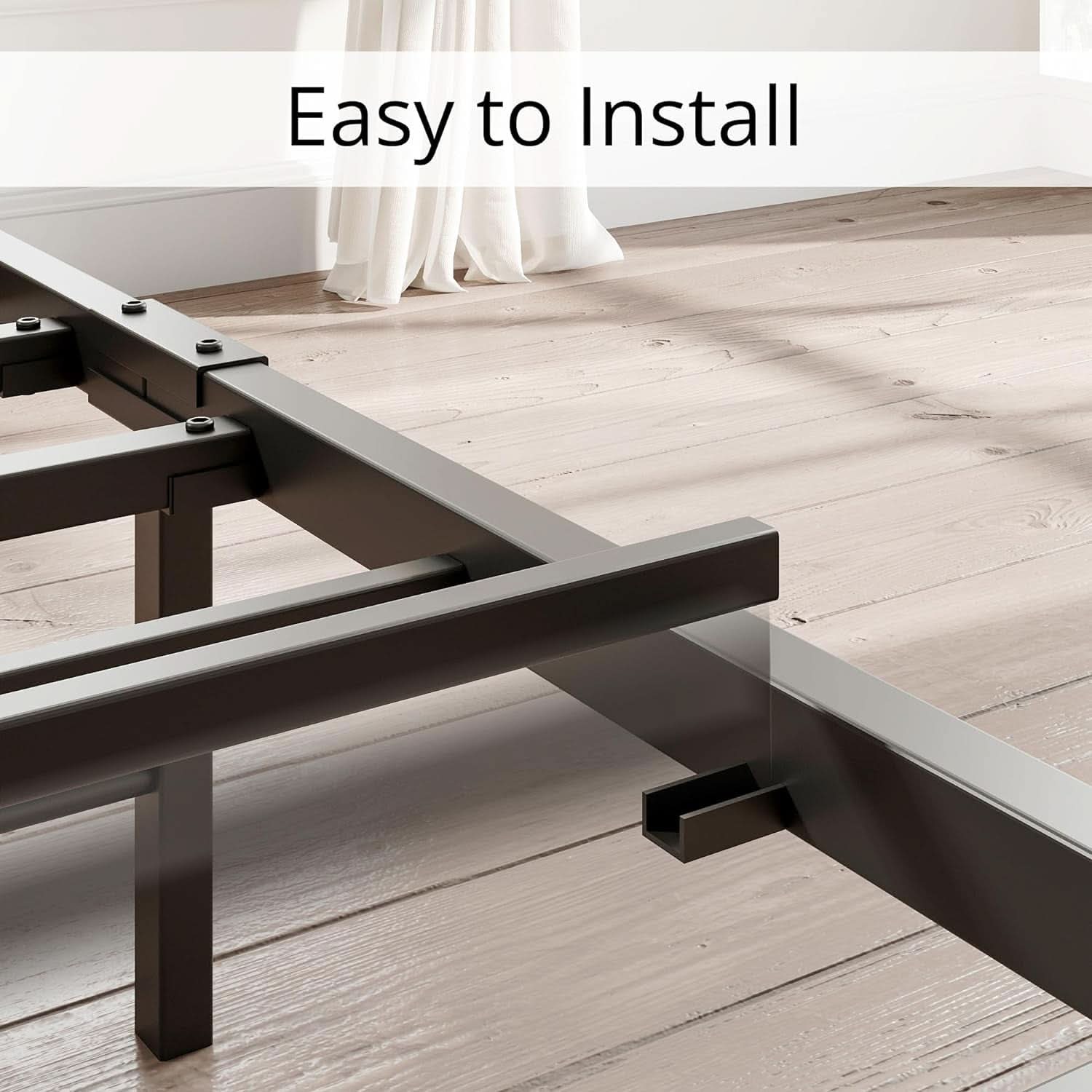 King Size Bed Frame With Storage Headboard And USB Charging Ports