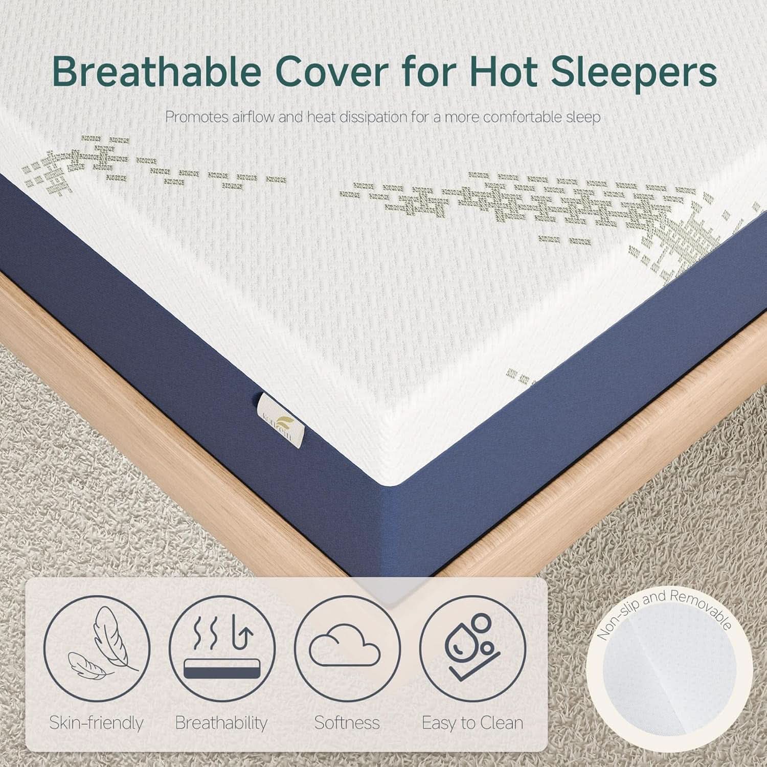King Size CertipurUS Memory Foam Mattress Ultra Cooling